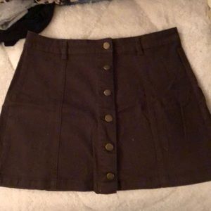 2 FOR $20 deal! Brown button up skirt
